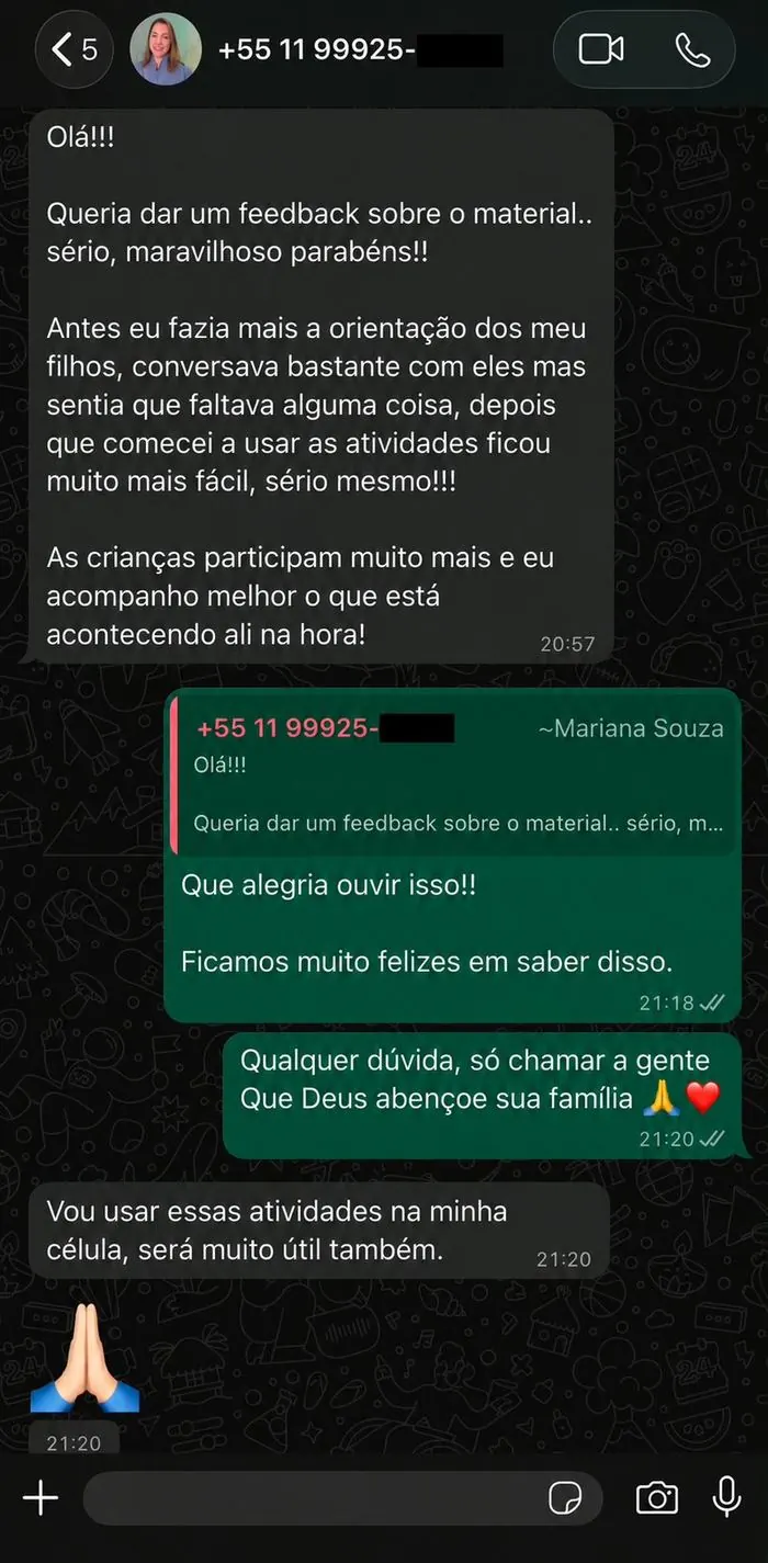 Mensagem de cliente 2