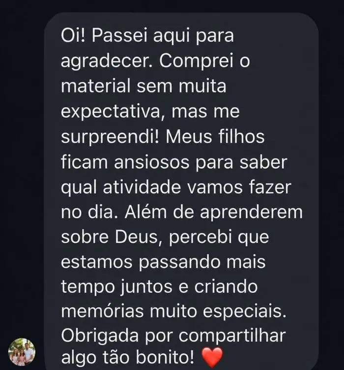 Mensagem de cliente 1